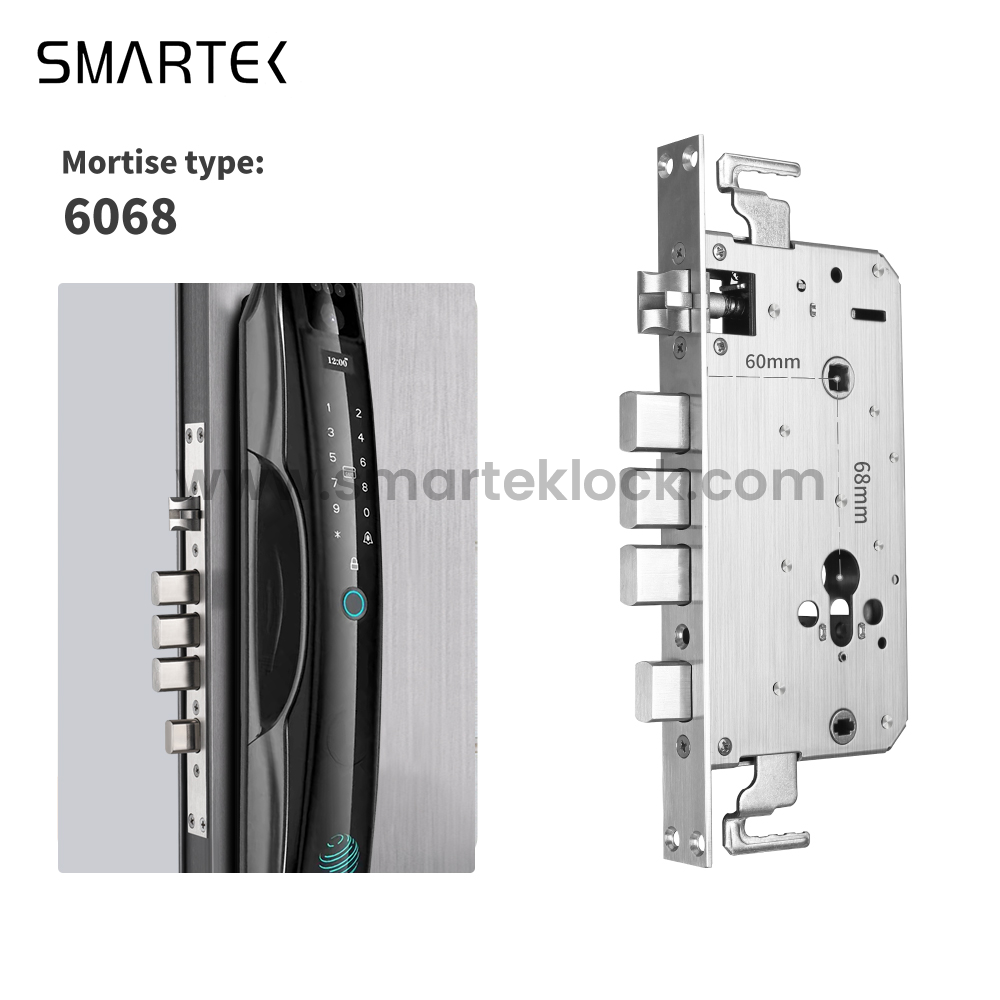 High Quality SMARTEK I13 Camera Auto Close Tuya APP Wi-Fi Record Video ID 3D Face Recognition Smart Door Lock for Front Door