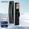Smartek economic digital automatic door no handle tuya smart camera 3d face recognition smart door lock