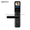 Waterproof Wood Apartment Video Intercom Smart Digital System smart door lock with tuya security camera and wifi with key