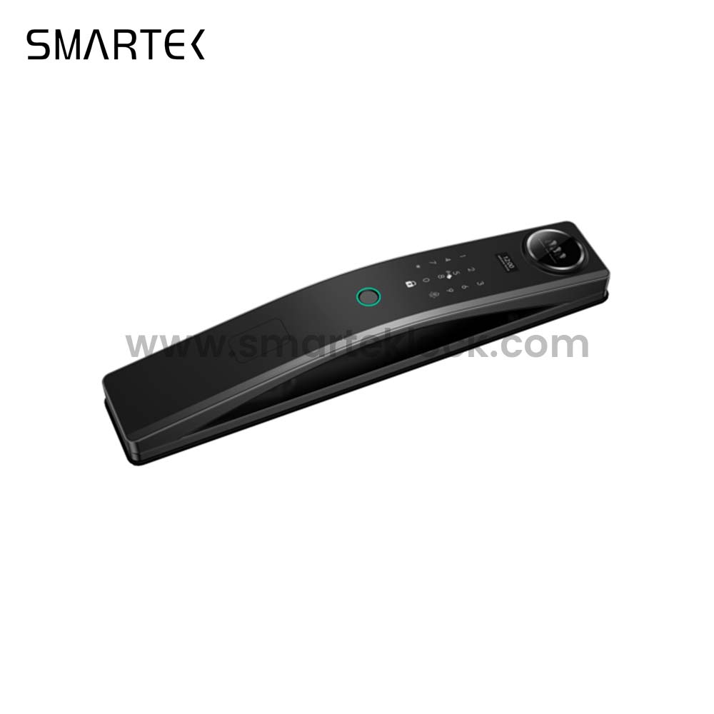 Smartek economic digital automatic door no handle tuya smart camera 3d face recognition smart door lock