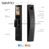 Smartek economic digital automatic door no handle tuya smart camera 3d face recognition smart door lock