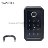 Zinc Alloy Fingerprint Wall-Mounted Door Lock with Key Box and Cloud Support for Wood/Glass/Aluminum/Steel Doors for K3