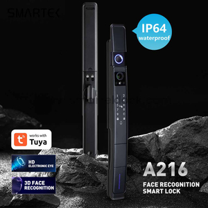 Smartek Tuya Camera Auto Lock A216 Face Recognition Wifi Electronic Fingerprint Keyless Password Outdoor Waterproof Smart Lock 