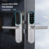 Fireproof & Waterproof Biometric Fingerprint Smart Door Lock 304 Stainless Steel Lock with APP Control