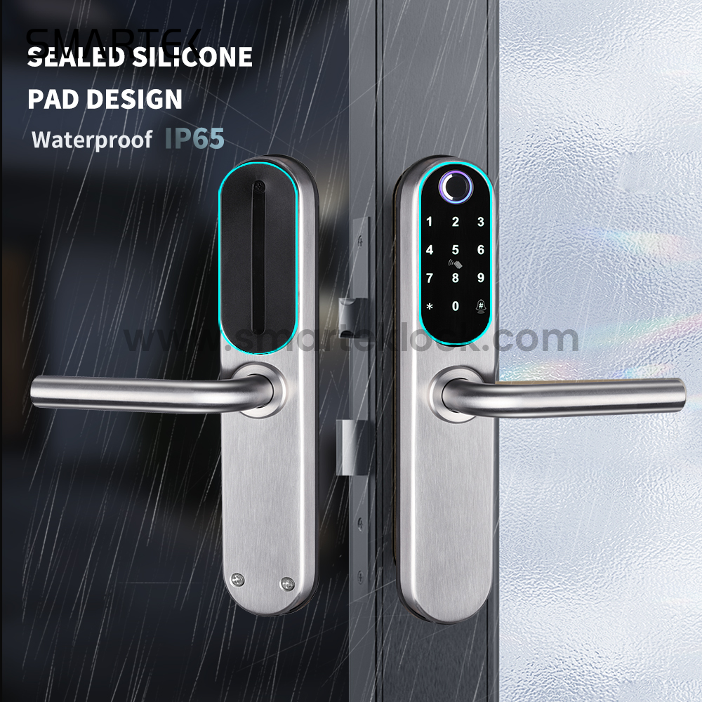 Fireproof & Waterproof Biometric Fingerprint Smart Door Lock 304 Stainless Steel Lock with APP Control