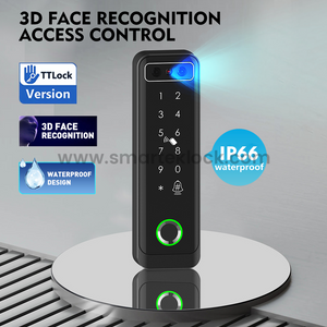 3D Face Recognition Fingerprint Code Card Waterproof IP66 DC12V Access Control System for Office Public Door Hotel Apartment