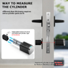Smartek S7 Waterproof IP66 Fingerprint Physical Button Passcode RFID IC Card KEY Tuya Application Smart Cylinder for EU Types