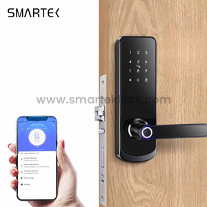 Hot Selling Smartek Electric KeyPad Smart Fingerprint Handle Door Locks for Home With Doorbell