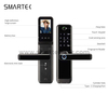 Waterproof Wood Apartment Video Intercom Smart Digital System smart door lock with tuya security camera and wifi with key