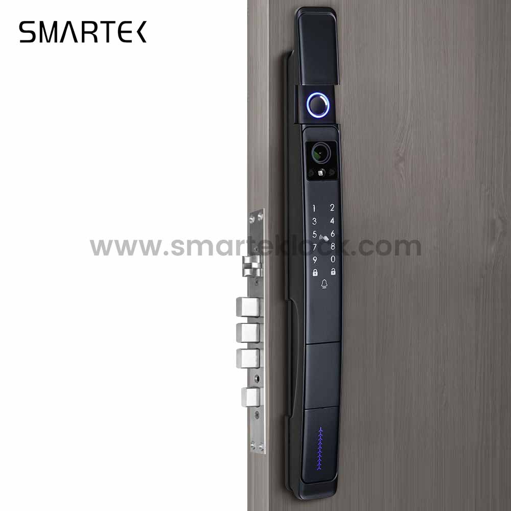 Smartek Tuya Camera Auto Lock A216 Face Recognition Wifi Electronic Fingerprint Keyless Password Outdoor Waterproof Smart Lock 