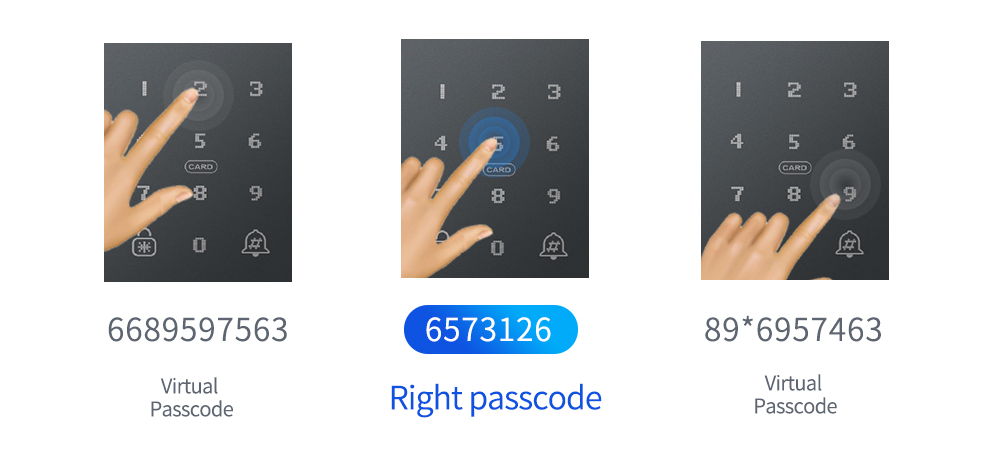 RFID and fingerprint glass door smart lock