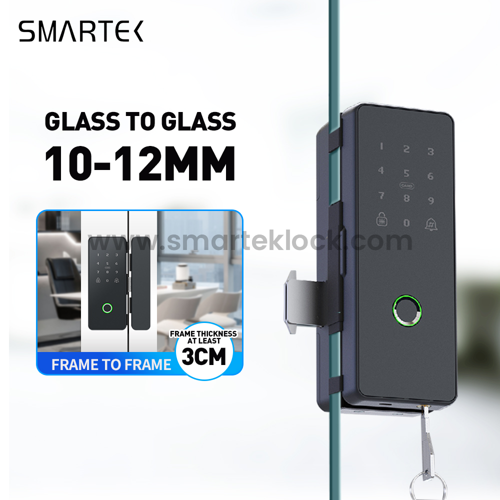keyless glass door lock