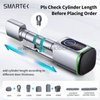 Portable Intelligent Biometric Fingerprint Cylinder Lock Tuya Smart Lock for Cloud Steel/Brass/Glass Aluminum Alloy Glass