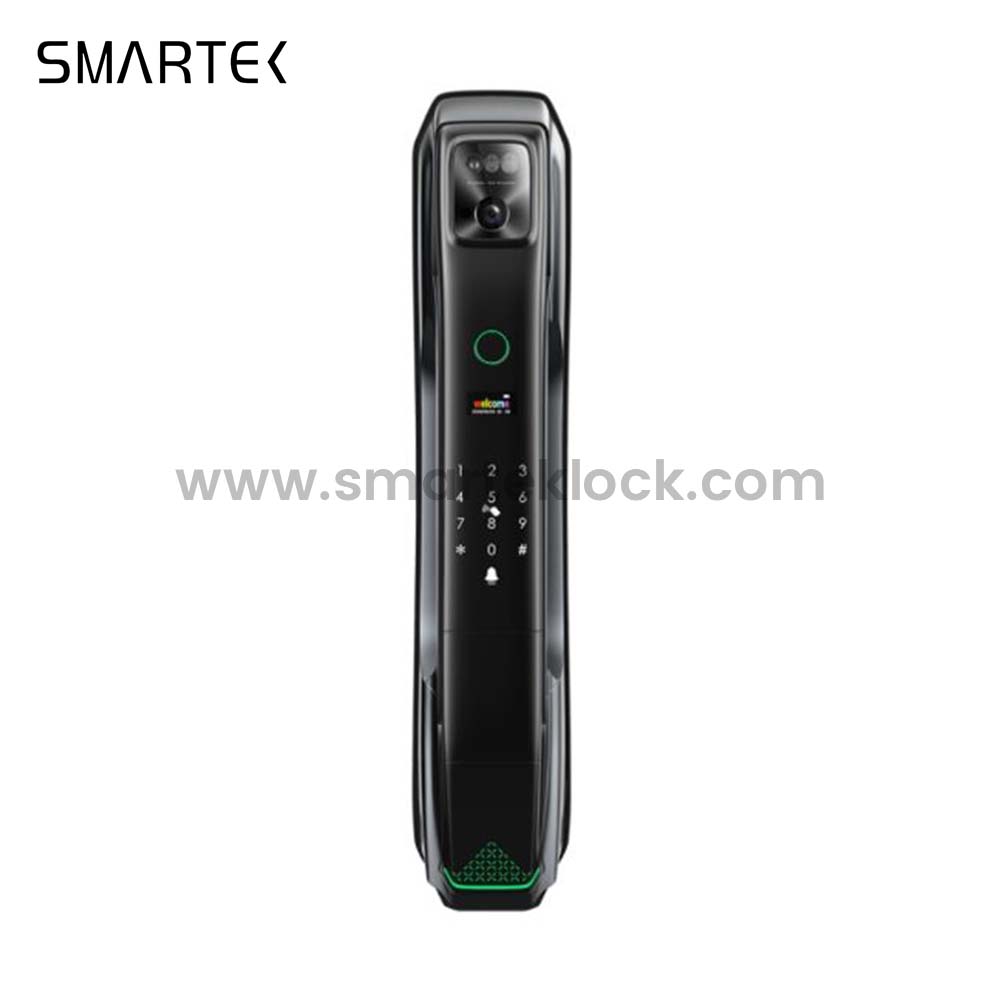 SMARTEK I8 IP54 Camera Full Automatic Tuya APP Wi-Fi WBRL Whole Live Video 3D Face Recognition Smart Door Lock with Eye Scanner