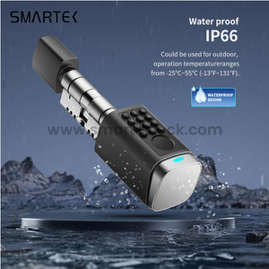 Smartek S7 Waterproof IP66 Fingerprint Physical Button Passcode RFID IC Card KEY Tuya Application Smart Cylinder for EU Types