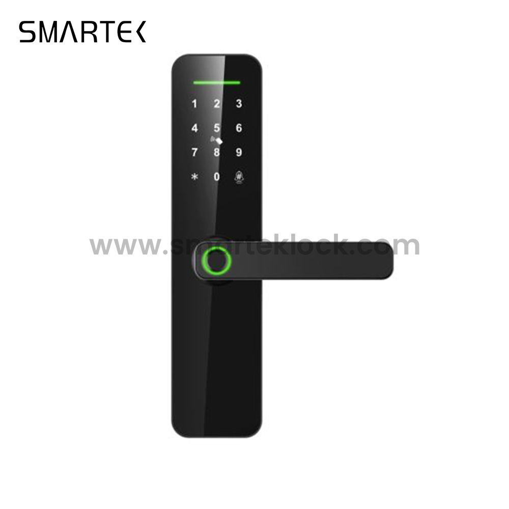 For Most Competitive Ever Main Entrance Digital Biometric Tuya Smart Fingerprint Door Lock for Wood Cloud Anti-theft Wi-Fi