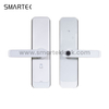 Aluminum Alloy Smart Fingerprint Digital Door Lock Biometric Keypad Tuya App Fingerprint Code Password Tempered Glass Wood Wi-Fi