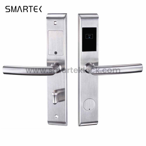 Zhongshang Smartek M800 SUS304 6V AA Battery ANSI Mortise RFID Keyless Entry Offline RF Hotel Lock System Hotel Smart Lock
