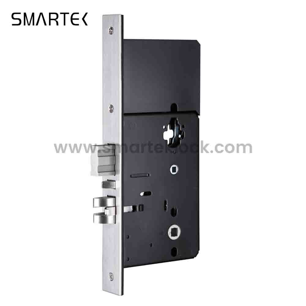 Smartek S190 Zinc Alloy Keyless Entry ANSI Mortise Offline Hotel Door Lock Card Reader System Electronic Split Hotel Lock