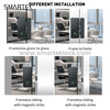 rfid fingerprint glass door lock