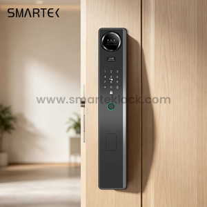 Smartek economic digital automatic door no handle tuya smart camera 3d face recognition smart door lock