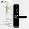 Waterproof Wood Apartment Video Intercom Smart Digital System smart door lock with tuya security camera and wifi with key