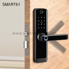 Waterproof Wood Apartment Video Intercom Smart Digital System smart door lock with tuya security camera and wifi with key