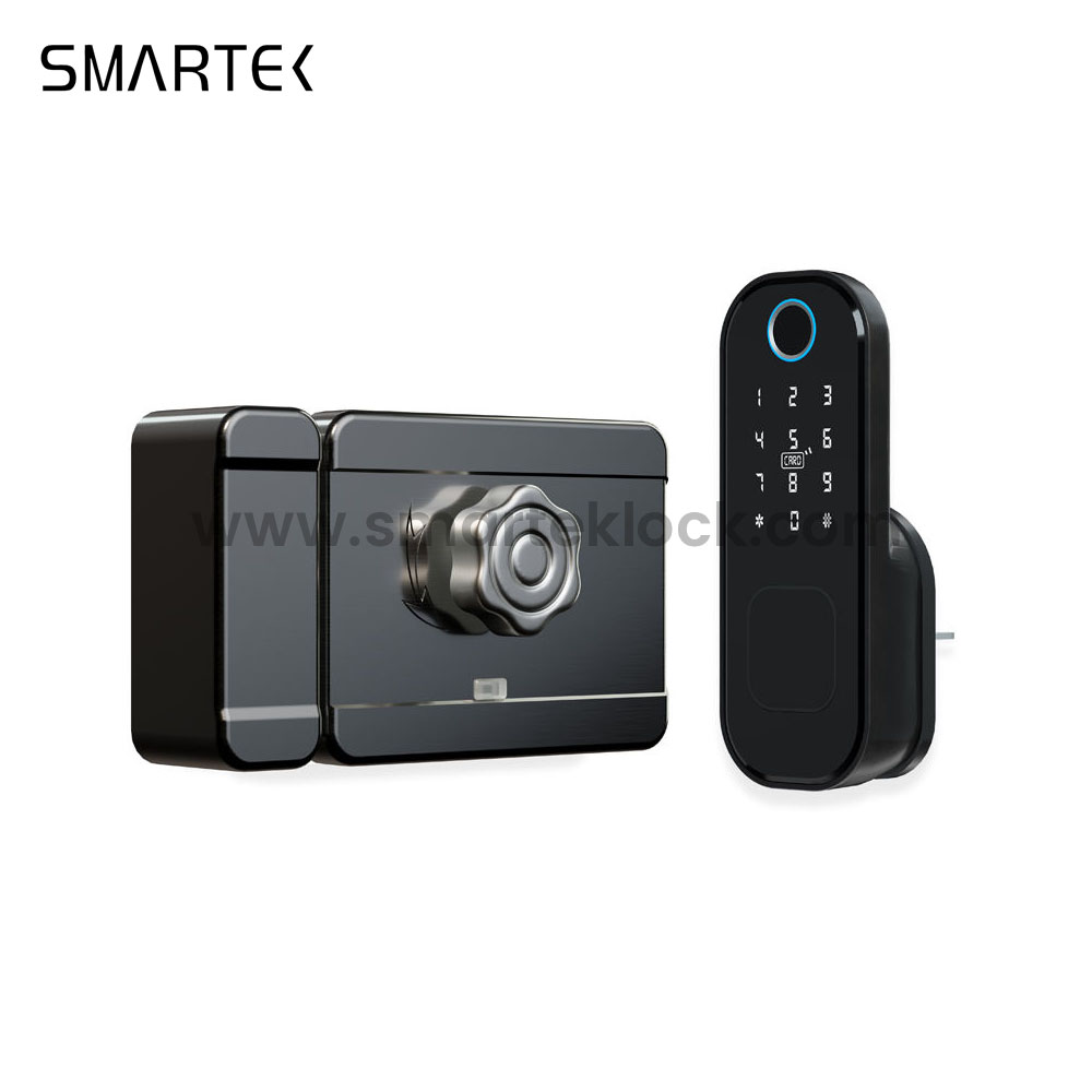 Waterproof for Smart Biometric Fingerprint Security Dual Side Rim Lock for Wood Door Zinc Alloy Cloud Remote Control
