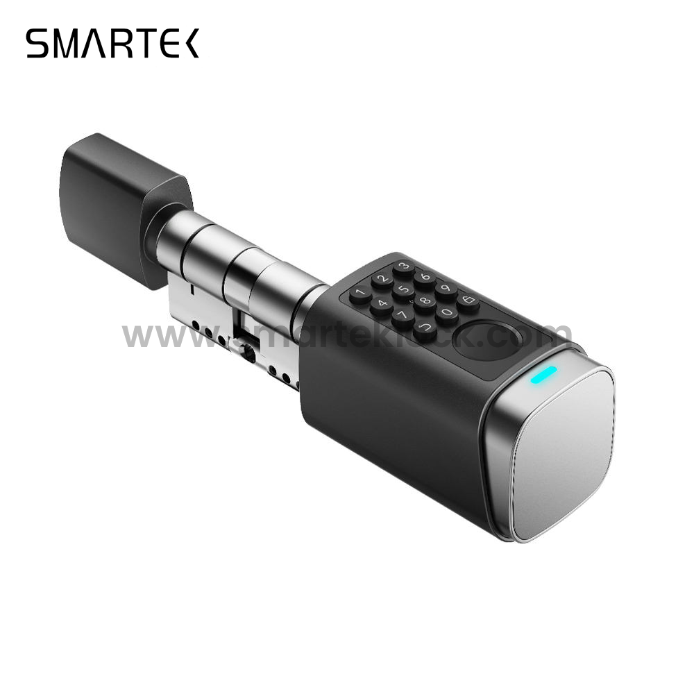 Smartek S7 Waterproof IP66 Fingerprint Physical Button Passcode RFID IC Card KEY Tuya Application Smart Cylinder for EU Types