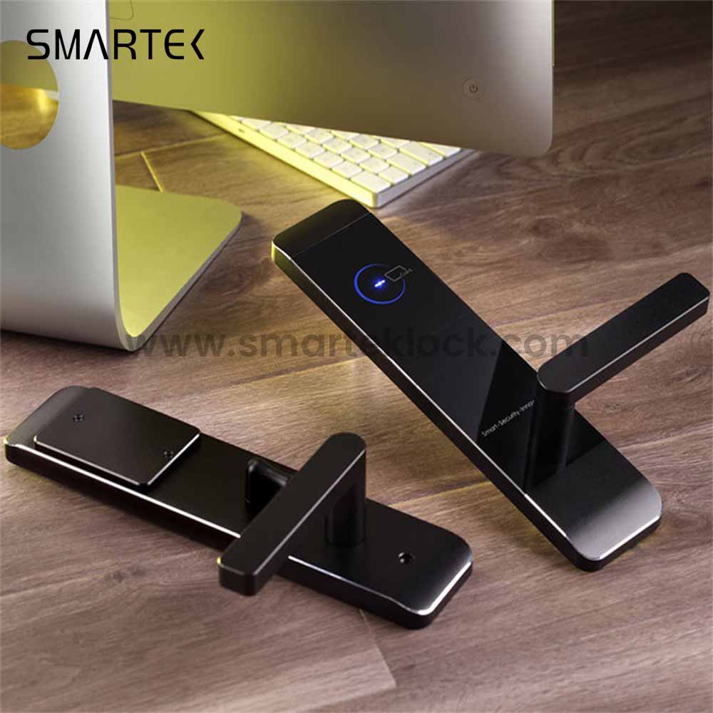 Smartek E900 Aluminum Alloy CE FCC RoHS 4.8V Power Alarm 6V Battery Hotel Rfid Lock System Key Card Hotel Electronic Door Locks