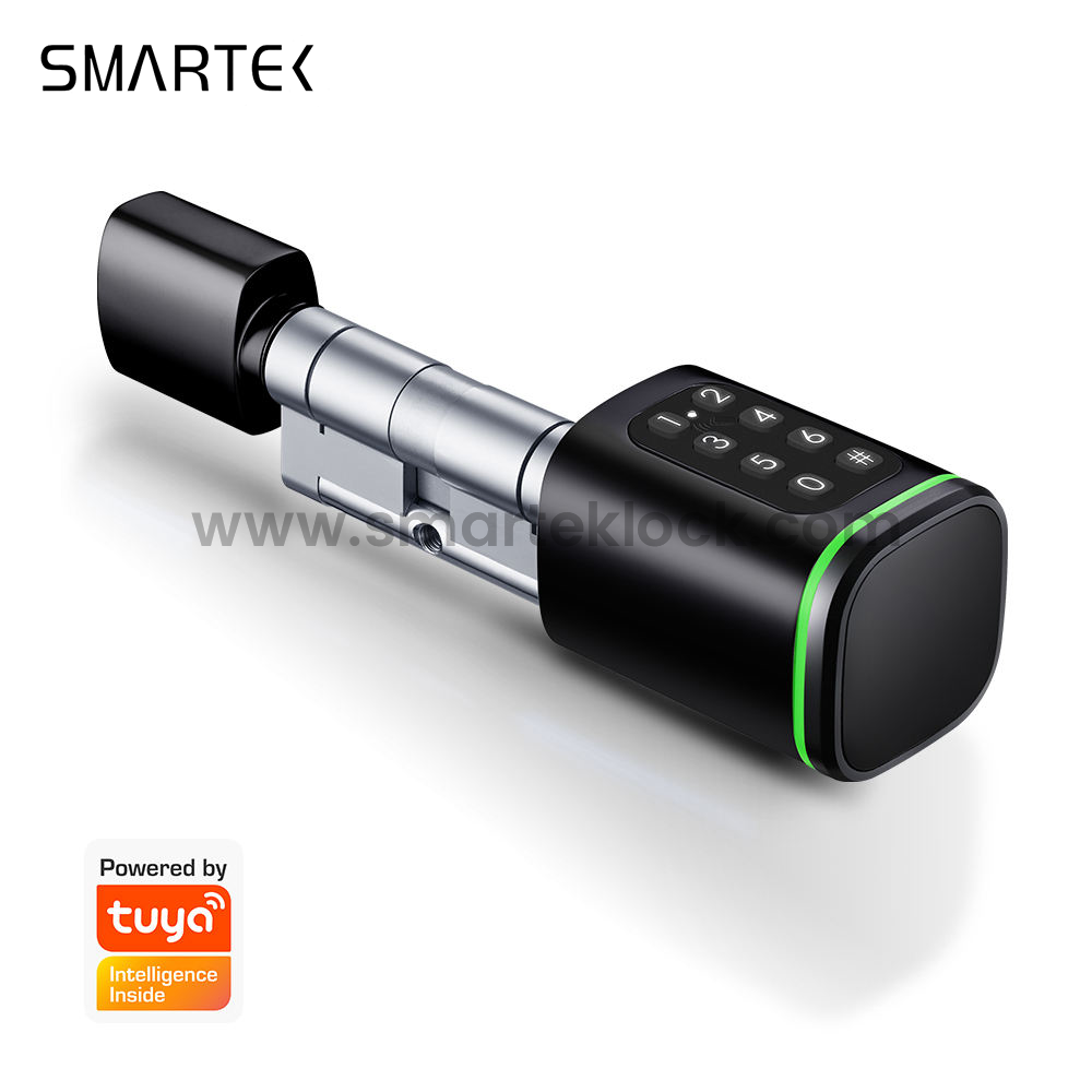 SMARTEK S1K Passcode RFID IC Card KEY TTLOCK APP BLE Door Smart Cylinder Lock for Replacing Old Mechanical Cylinder