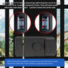 Tuya Keyless Smart Digital Rim Door Lock Waterproof Design with App Control, Ideal for Outdoor Gates and Metal Doors