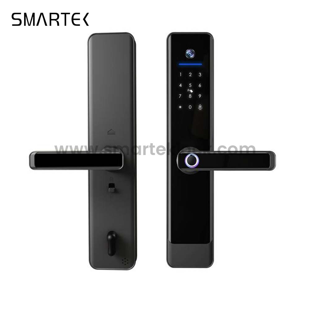 6068 Mortise Solid Aluminum Alloy Smart Electric Lock for Wood Door with Fingerprint and TTLock App