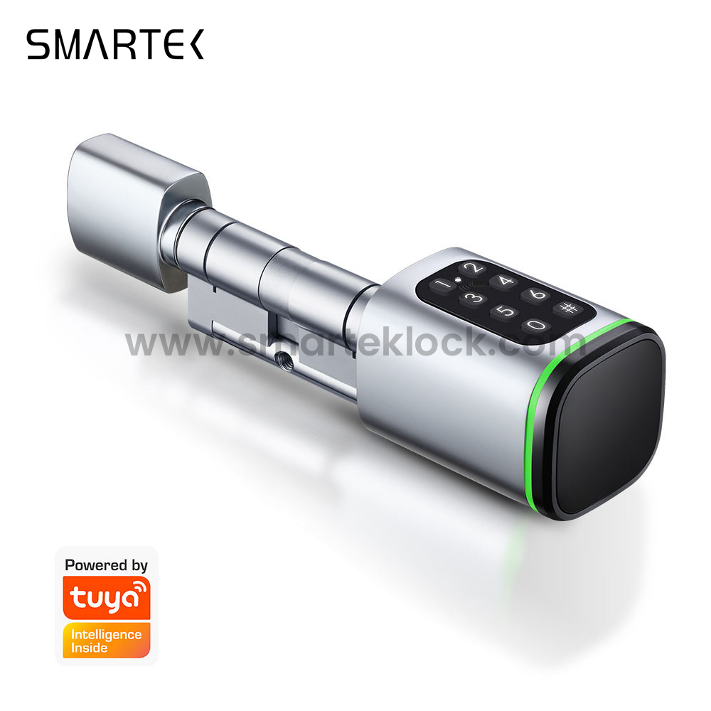 SMARTEK S1K Passcode RFID IC Card KEY TTLOCK APP BLE Door Smart Cylinder Lock for Replacing Old Mechanical Cylinder