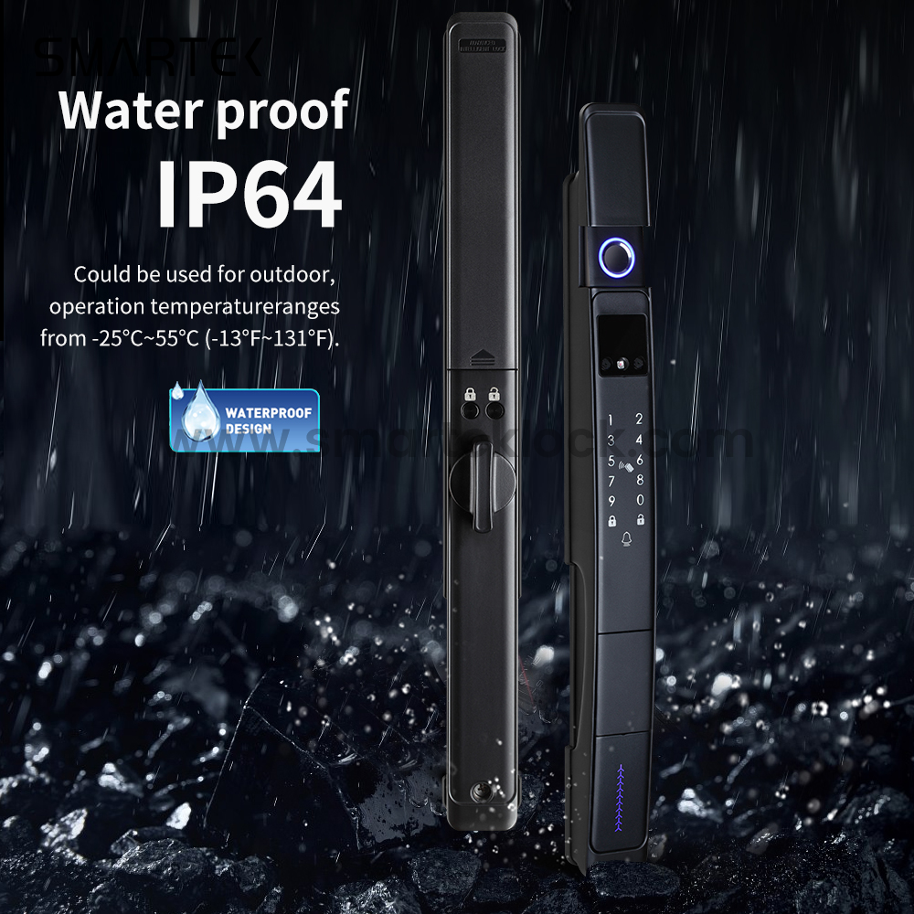 Smartek Tuya Camera Auto Lock A216 Face Recognition Wifi Electronic Fingerprint Keyless Password Outdoor Waterproof Smart Lock 