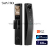 Smartek economic digital automatic door no handle tuya smart camera 3d face recognition smart door lock