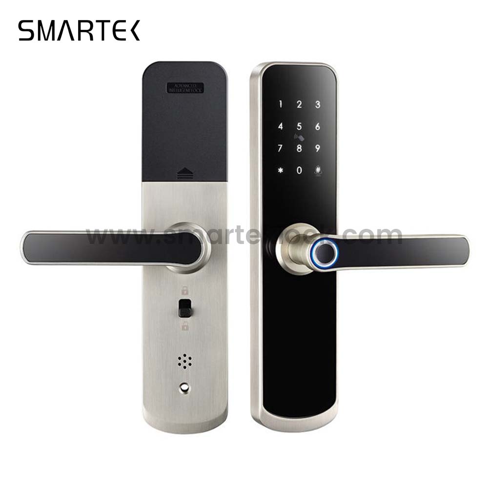 A260 TUYA Pro WiFi Smart Door Lock for Wood Doors with Fingerprint TUYA App & Cloud Automatic Entry