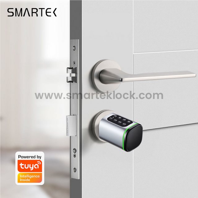 SMARTEK S1K Passcode RFID IC Card KEY TTLOCK APP BLE Door Smart Cylinder Lock for Replacing Old Mechanical Cylinder