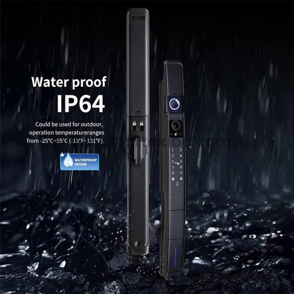 Smartek Tuya Camera Auto Lock A216 Face Recognition Wifi Electronic Fingerprint Keyless Password Outdoor Waterproof Smart Lock 