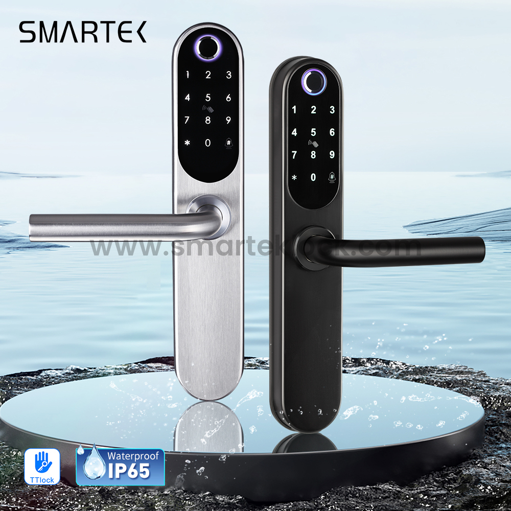 Fireproof & Waterproof Biometric Fingerprint Smart Door Lock 304 Stainless Steel Lock with APP Control