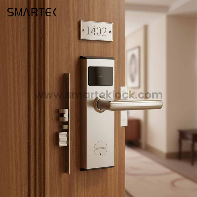 Smartek C300 RFID hotel door lock front view