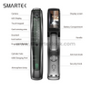 Smart Security Aluminum Alloy Electronic Keyless Waterproof Anti-Theft Digital Rechargeable Door Key Emergency Fingerprint Video