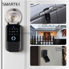 Potable IP65 Waterproof Aluminum Alloy Case Cloud Storage Tuya App Fingerprint Passcode Card Key for Smart Key Lock Safe