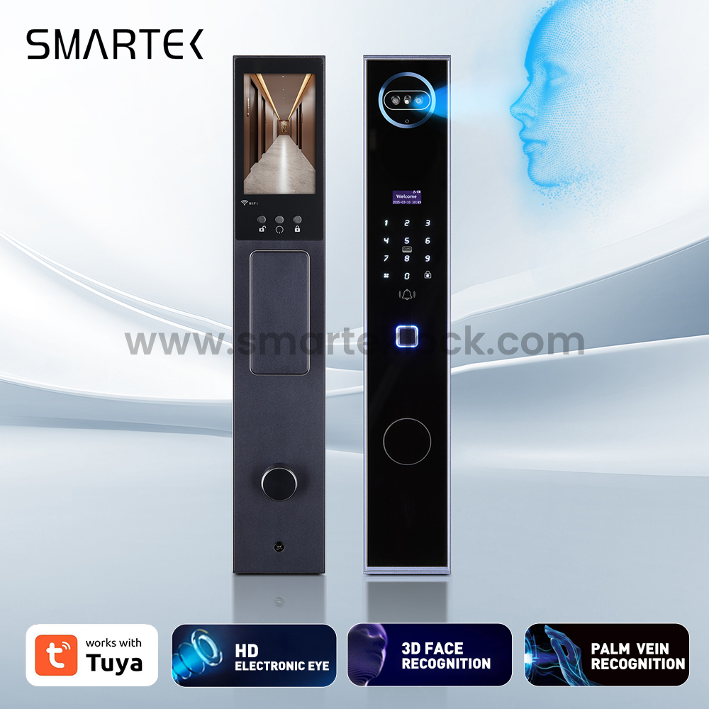 Automatic Peep Hole Lock Face Recognition Palm Vein Smart Lock