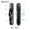 SMARTEK I8 IP54 Camera Full Automatic Tuya APP Wi-Fi WBRL Whole Live Video 3D Face Recognition Smart Door Lock with Eye Scanner