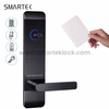 Smartek E900 Aluminum Alloy CE FCC RoHS 4.8V Power Alarm 6V Battery Hotel Rfid Lock System Key Card Hotel Electronic Door Locks